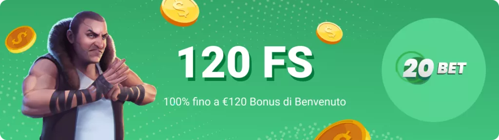 20 bet bonus benvenuto
